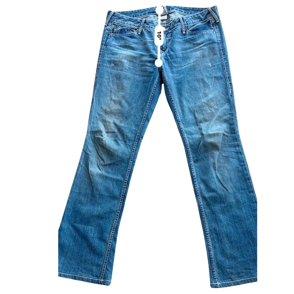 True Religion Men's Bootcut Jeans 32 Made In USA Y2K‎ Vintage Distressed Denim
